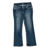 Maurices Boot Cut Jeans - 30W UK 8 Dark Wash Cotton Blend
