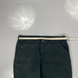 Carhartt Double Knee Carpenter Trousers - 38W 30L Black Cotton