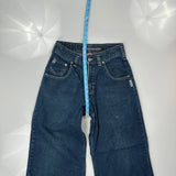 Silver Wide Leg Jeans - 28W 29L Blue Denim