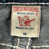 True Religion Contrast Stitch Jeans - 40W 26L Blue Denim