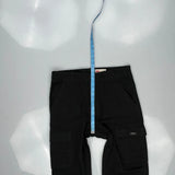 Wrangler Cargo Trousers - 34W 34L Black Cotton