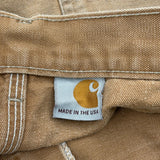Carhartt Double Knee Carpenter Trousers - 35W 31L Brown Cotton