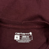 Carhartt T-Shirt - XL Burgundy Cotton