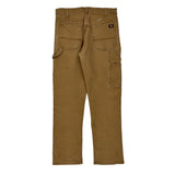 Dickies Cargo Carpenter Trousers - 31W 30L Brown Cotton