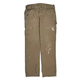 Carhartt Carpenter Trousers - 33W 32L Khaki Cotton
