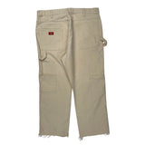 Dickies Carpenter Trousers - 38W 30L Beige Cotton
