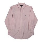 Ralph Lauren Checked Shirt - Large Pink Cotton