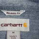 Children'S Hospital Of Michigan Embroidery Carhartt Shirt - Medium Blue Cotton