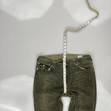 True Religion Slim Fit Jeans - 33W 29L Green Cotton