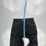 Beverly Hills Polo Club Cargo Trousers - 32W 30L Black Cotton