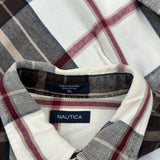 Nautica Checked Flannel Shirt - XL Multicoloured Cotton