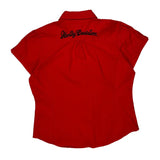 Harley Davidson Short Sleeve Shirt - Large Red Cotton