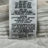 Levis Cargo Shorts - 34W 12L White Cotton