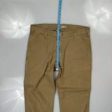 Carhartt Carpenter Pants - 38W 30L Khaki Cotton Blend