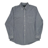 Ralph Lauren Striped Shirt - Large Blue Cotton