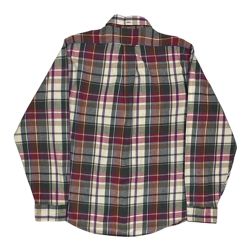 Gant Checked Flannel Shirt - Large Multicoloured Cotton