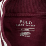 Polo By Ralph Lauren Track Jacket - Medium Burgundy Cotton