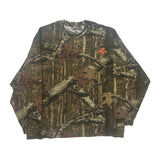 Mossy Oak Long Sleeve T-Shirt - 2XL Brown Cotton Blend