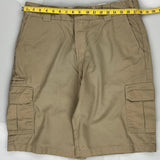 Dickies Cargo Shorts - 34″ Waist Beige Cotton Blend