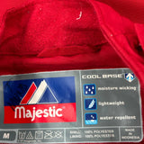 Baseball Majestic Windbreaker - Medium Red Polyester