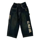 Age 3 U.S. Polo Assn. Cargo Jeans - XS Dark Wash Cotton