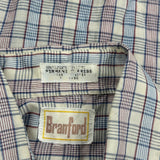 Branford Checked Short Sleeve Shirt - Large Multicoloured Polyester Blend