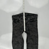 Armani Exchange Slim Trousers - 26W 32L Grey Cotton Blend