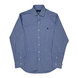 Polo By Ralph Lauren Checked Shirt - Medium Blue Cotton