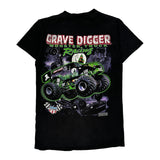 Grave Digger Monster Truck Racing Pace Graphic T-Shirt - Small Black Cotton