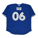 Blue Jays Majestic Mlb Jersey - 2XL Blue Polyester