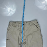 Carhartt Cargo Carpenter Trousers - 40W 30L Beige Cotton