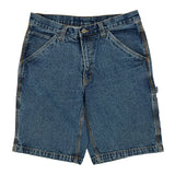 Faded Glory Cargo Carpenter Shorts - 31W 10L Blue Cotton