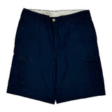 Dickies Cargo Shorts - 38″ Waist Navy Polyester Blend