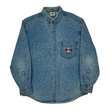 Hard Rock Cafe Denim Shirt - Medium Blue Cotton