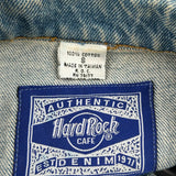 Hard Rock Cafe Denim Jacket - Small Blue Cotton