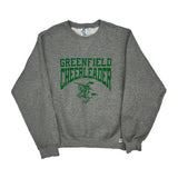 Russell Athletic College Sweatshirt - Small Grey Polyester Blend