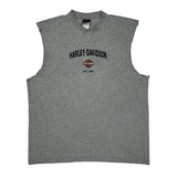 Harley Davidson Graphic Vest - XL Grey Cotton