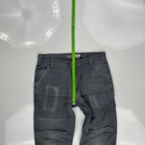 Carhartt Double Knee Carpenter Pants - 32W 32L Gray Cotton