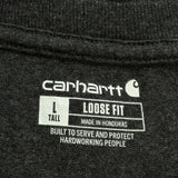 Carhartt Long Sleeve T-Shirt - Large Gray Cotton