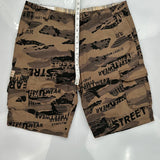 Boule Doy Cargo Shorts - 36W 12L Brown Cotton
