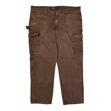 Wrangler Carpenter Pants - 40W 30L Brown Cotton