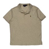 Ralph Lauren Slim Fit Polo Shirt - XL Beige Cotton