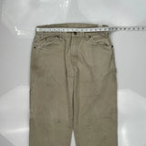 Dickies Carpenter Pants - 32W 31L Beige Cotton