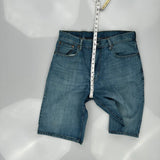 569 Levis Denim Shorts - 34W 12L Blue Cotton
