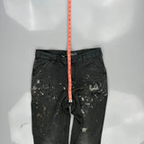 Relaxed Fit Carhartt Double Knee Carpenter Trousers - 34W 32L Grey Cotton