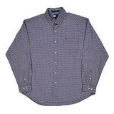 Tommy Hilfiger Checked Shirt - XL Blue Cotton