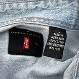 Levis Denim Shirt - Large Light Wash Cotton