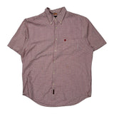 Timberland Checked Short Sleeve Shirt - XL White Cotton