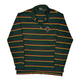 Polo By Ralph Lauren Striped 1/4 Zip - Large Green Cotton