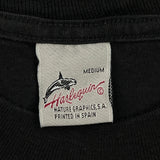 Nature Graphics Harlequin Single Stitch T-Shirt - Medium Black Cotton